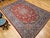 1900 - 1909 Vintage Persian Isfahan Rug, Hand-Knotted Wool, Floral Pattern, Red & Blue, 9x12 For Sale - Image 5 of 16