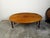 19th Century 19th Century English Walnut Drop-Leaf Table with Oval Top and Straight Legs For Sale - Image 5 of 12