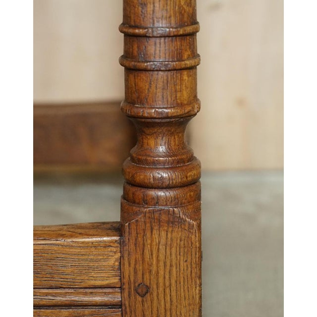 Antique 18th Century Jointed Stool Table in Oak, 1780s For Sale - Image 11 of 18