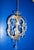 Small Vintage Crystal and Glass Chandelier, 1950s For Sale - Image 10 of 12