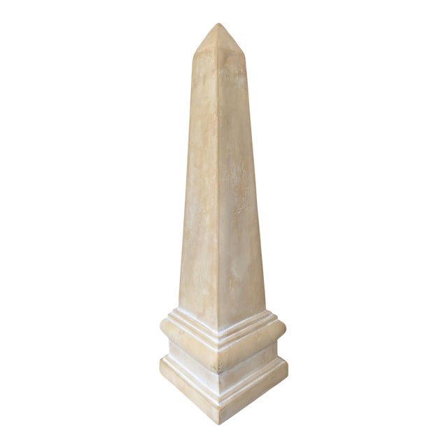 Vintage Large-Scale Obelisk Statue For Sale