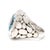 Jh Kali Collection Blue Topaz Statement Ring, Sterling Silver, Ring Size 6 For Sale - Image 4 of 6