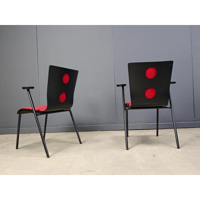 Vintage Occhio Chairs by Roel Vandebeek for Drisag, 2000s, Set of 6 For Sale - Image 4 of 17
