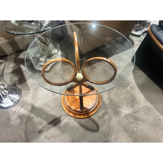 Modern Tennis Racket Side Table For Sale - Image 3 of 6