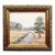 Framed Landscape Original Painting Art Summer Antique Style by Valeriya Serova For Sale
