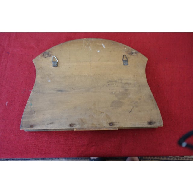 Mail or newspaper holder Art Deco Wall-mounted Embossed brass with butterfly and chestnut motifs Painted bird decoration...