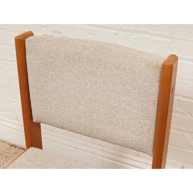Mid 20th Century Set of Six Danish Modern Teak Chairs For Sale - Image 11 of 12