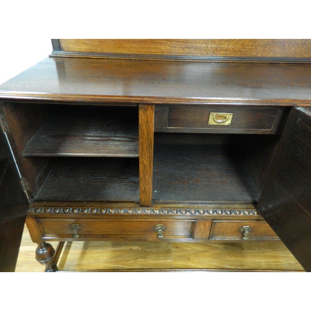 Edwardian Oak Sideboard, 1890s For Sale - Image 5 of 18