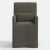 Cloth & Company Stoffer Home x Cloth & Company Lindy Slipcover Dining Arm Chair in Textured Linen Charcoal For Sale - Image 4 of 7