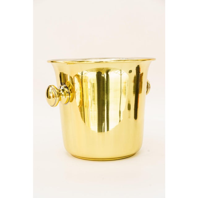 Mid-Century Modern Brass Champagne Bucket, Vienna, 1950s For Sale - Image 3 of 9