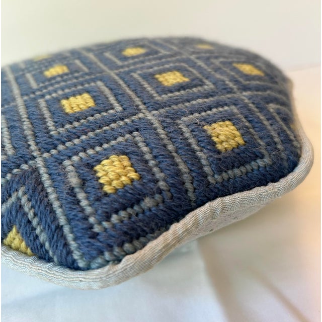 Traditional Vintage Petite Needlepoint Pillow For Sale - Image 3 of 7
