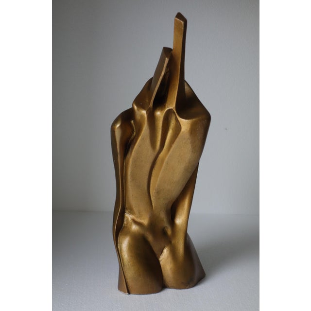 Stone Gianni Pinna, Gold Modern Figure Sculpture, 1970s, Marble For Sale - Image 7 of 7