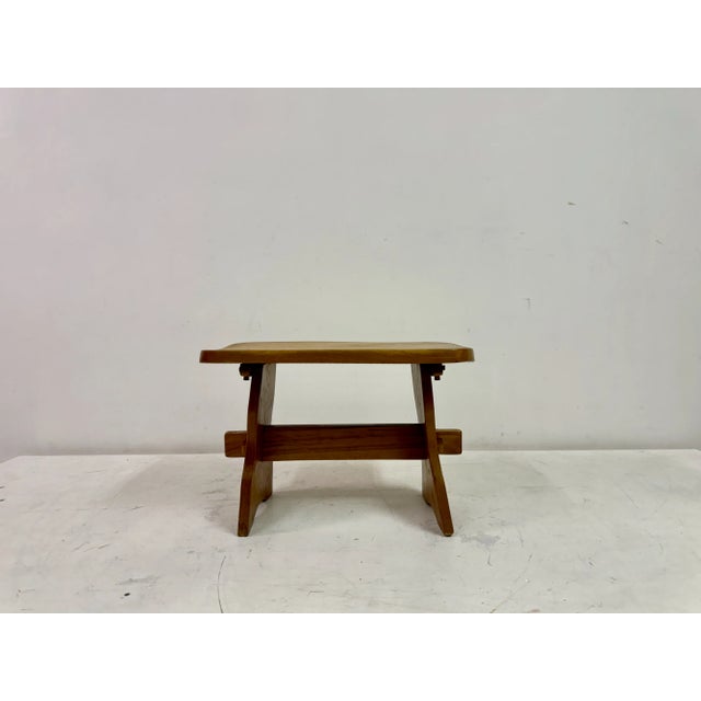 Mid-Century Elm Side Table, 1950s For Sale - Image 10 of 11