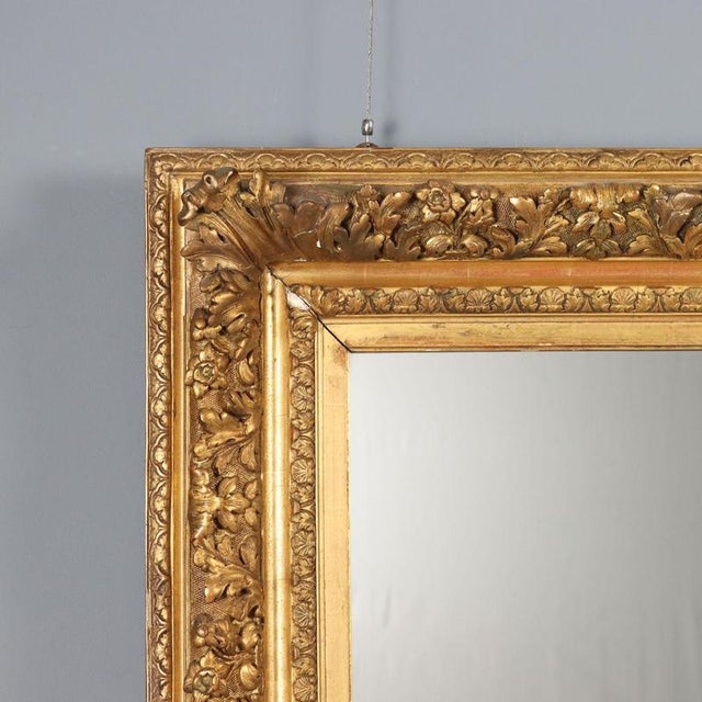 Mirror with Gilt Fir Frame For Sale - Image 3 of 11