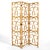 Mid 20th Century Rattan Three-Panel Folding Screen For Sale - Image 5 of 7