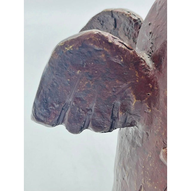 Jesús Tellosa Signed Bronze Sculpture, Winged Figure, Mexico, 1999 For Sale - Image 16 of 18