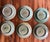 Mid-Century Modern John Shedd Signed Green Ceramic Plates - Set of 6 For Sale - Image 3 of 3