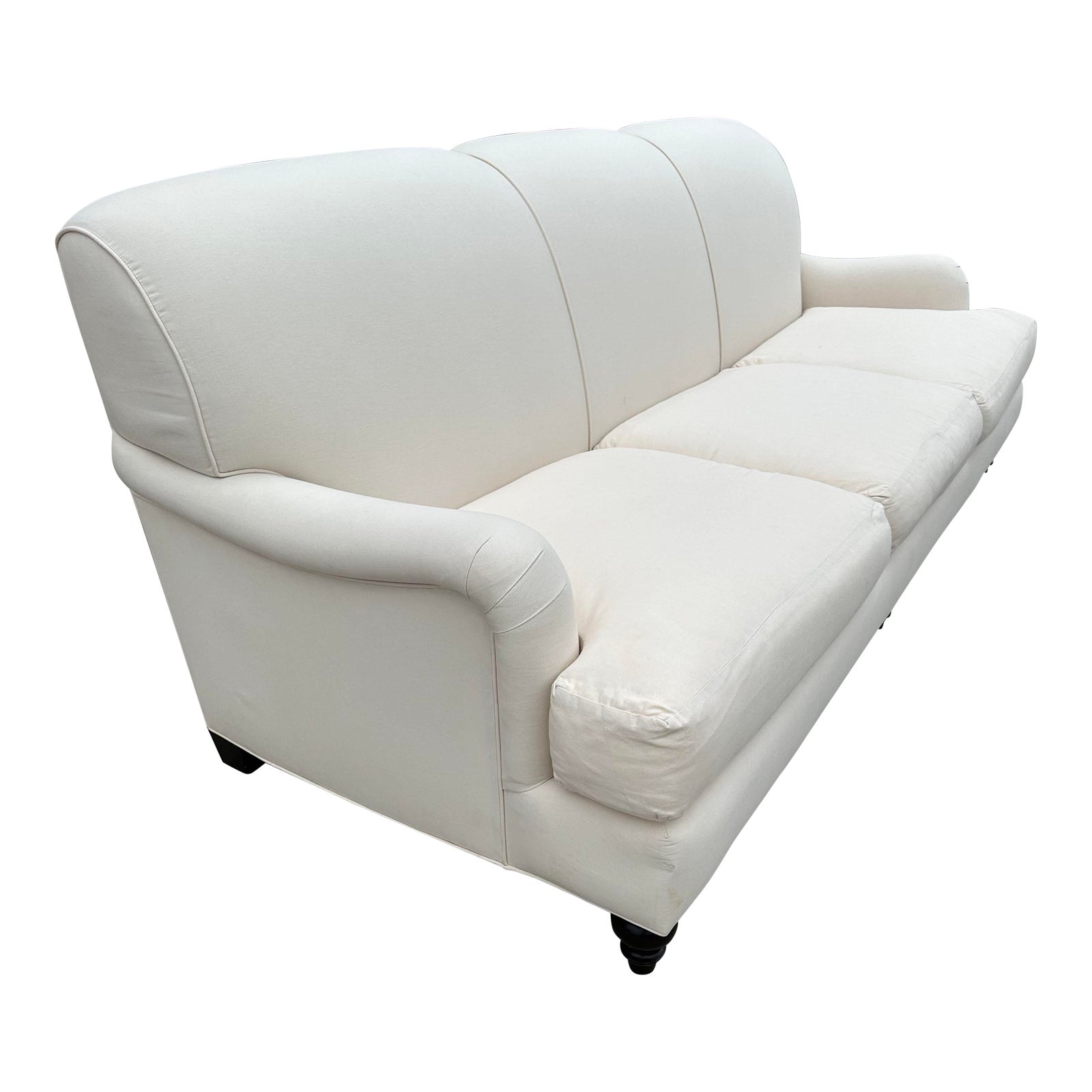 Lee Industries English Roll Arm Tight Back 3 Seat Sofa Chairish