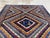 Fine Afghan Kazak Style Rainbow Sunburst Wool Rug 5x7 For Sale - Image 4 of 13
