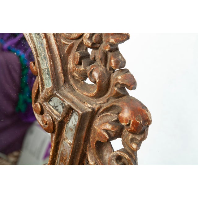 Pair of Early 1900s Italian Giltwood Antique Mirrors For Sale - Image 10 of 11