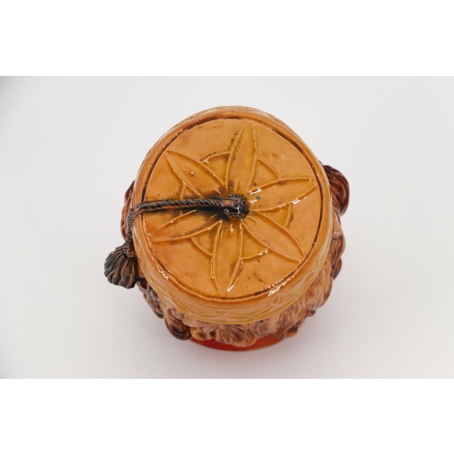 Ceramic 19th Century Bordallo Pinheiro Grotesque Head, Portuguese Palissy Ware, Earthenware For Sale - Image 7 of 11