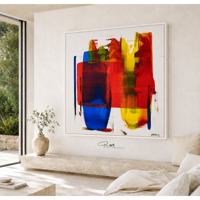 2020s 2020s "Calm of Harmony" Abstract Acrylic Painting by Parscha Mirghawameddin For Sale - Image 5 of 18