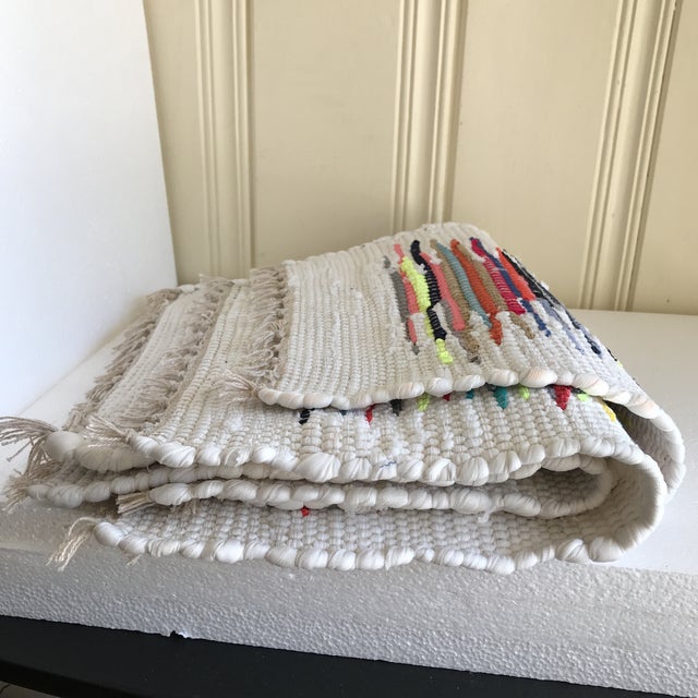 Boho Woven Rag Rug Placemats, Set of Four Chairish