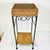 1980s Vintage Coastal Boho Chic Arts & Crafts Wicker and Twisted Rope Metal Plant Stand For Sale - Image 11 of 12