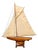 Vintage English Carved Hull Pond Yacht, 1930s For Sale