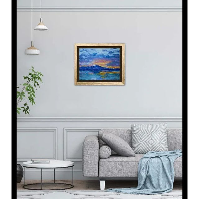 Maui View Seascape 14x18 oil on linen panel Signed: Haas Unframed. Frames shown are for sample only.