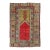 Handmade Antique Turkish Anatolian Prayer Rug. 3'0" X 4'2" For Sale