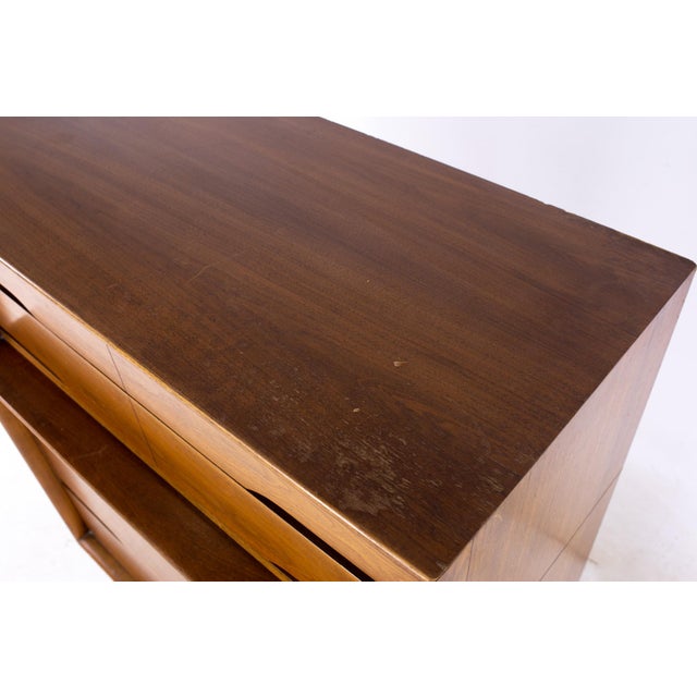 Brown Kent Coffey Forum Mid Century Highboy Dresser For Sale - Image 8 of 12