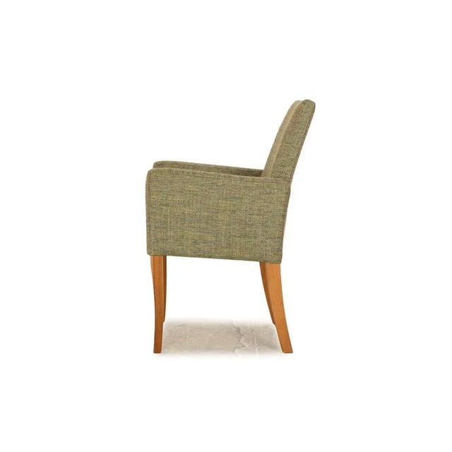 Andrew Chairs in Green Fabric from Lambert, Set of 8 For Sale - Image 9 of 10