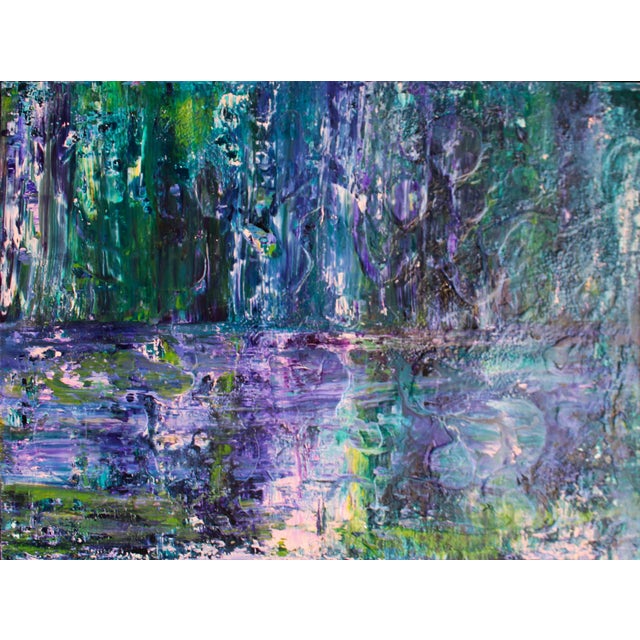 Contemporary Lucid Dreaming Abstract Oil Painting by Lisa Finlayson For Sale - Image 3 of 12