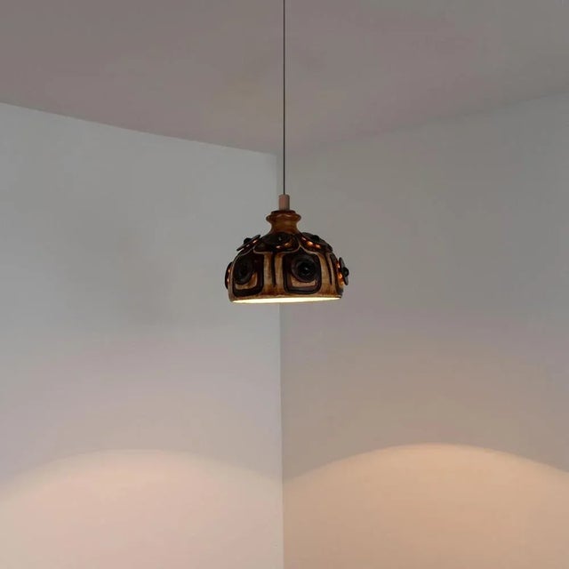 Ceramic Pendant Light, Denmark, 1970s For Sale - Image 4 of 12