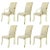 Set of Six Art Deco Revival Brass Dining Chairs by Design Institute of America For Sale - Image 10 of 10