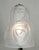 Silver Degue French Art Deco Table Lamp 1930s - Floral Glass & Nickeled Bronze For Sale - Image 8 of 9
