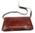 1970s Vintage Red Brick Leather Italian Shoulder Bag by Enzo for New Bags For Sale
