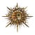 Vintage MCM Brutalist Metall Brass Wall Sculpture by Curtis Jere "Sun and Moon" For Sale