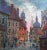 Impressionist "Street of Old Warsaw" Signed by Ukrainian Anatole Krasnyansky 1994 183/350 Framed Limited Edition For Sale - Image 3 of 11