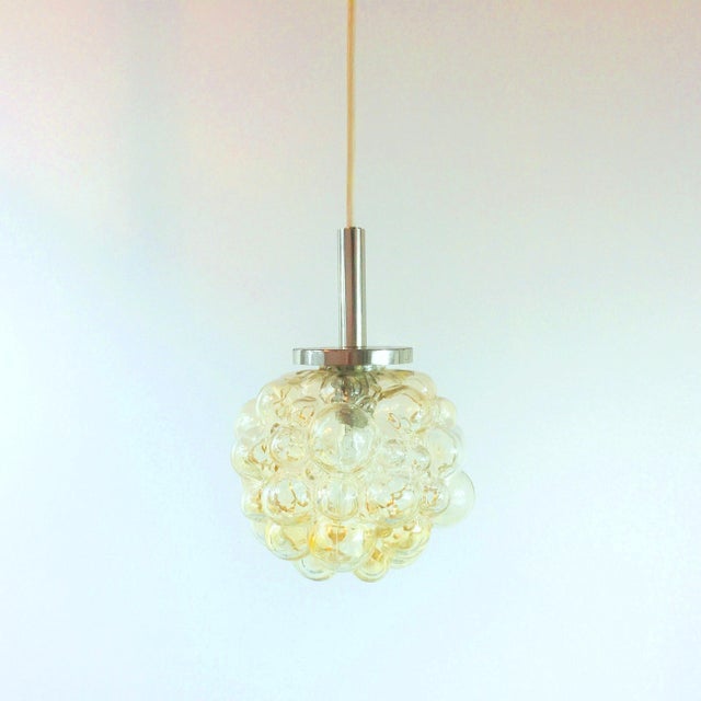 Mid-century modern pendant/ceiling light designed by helena tynell for limburg, germany's leading glasswork, renowned for...