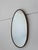 Oval Mirror with Brass Frame, 1970s For Sale - Image 4 of 4