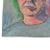 Mid-Century Modern Original C. Seglem Portrait Painting of a Man With Mustache - 1980s Signed For Sale - Image 3 of 7