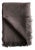 Alpaca Wool Throw With Fringe in Dark Coco For Sale