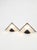 Vintage Pyramid Table Lamp with Ribbed Glass and Metal Base, 1980s For Sale - Image 4 of 4
