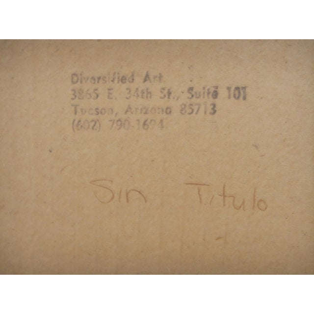 Amado Maurilio Peña 1982 Signed Framed Print "Untitled" For Sale - Image 10 of 12