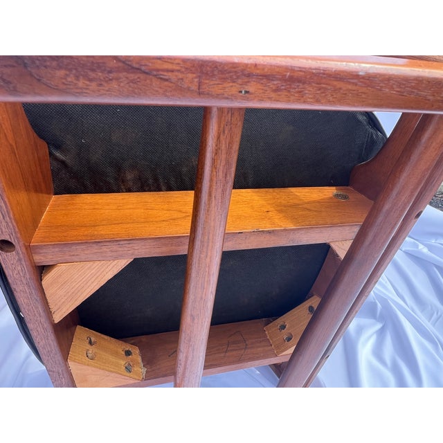 Mid 20th Century Vintage Mid Century W. H. Gunlocke Chair Co. Walnut Set of 4 Dining Chairs For Sale - Image 14 of 17