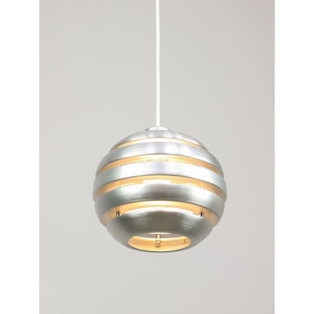 Vintage Italian Aluminum Beehive Pendant Lamp, 1980s For Sale - Image 13 of 18