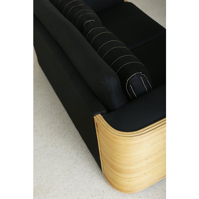 Late 20th Century Pencil Reed Loveseat Sofa For Sale In Jacksonville, FL - Image 6 of 11