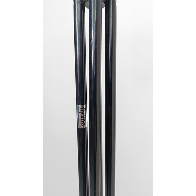 Black Modernist Coat Rack Stand in Carrara Marble and Black Metal from Fly Line, 1970s For Sale - Image 8 of 18